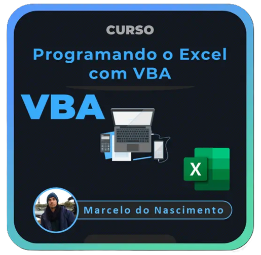 Capa do curso Programando o Excel com VBA